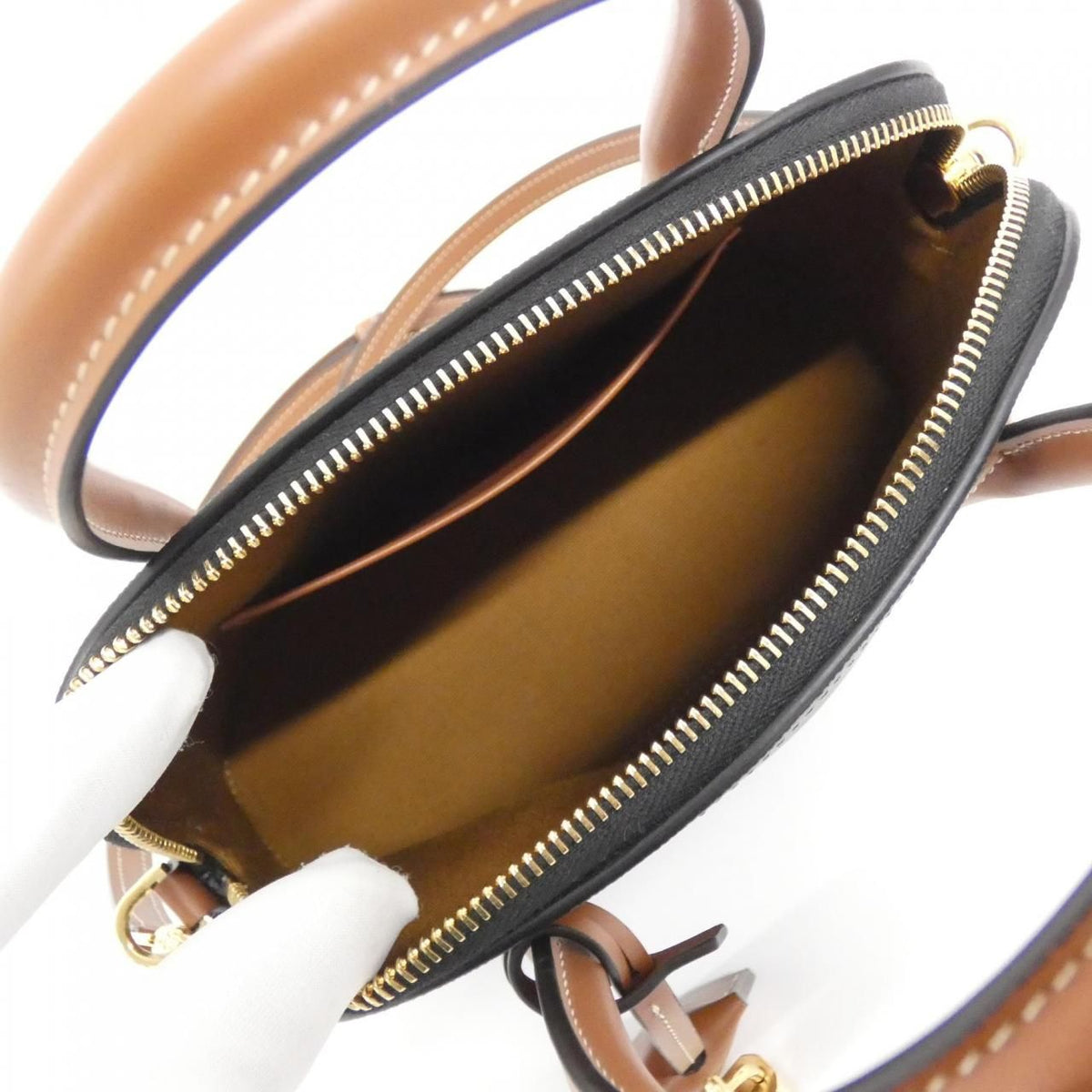 Celine Teen Onollin Trionf Canvas Calf Shoulder Bag