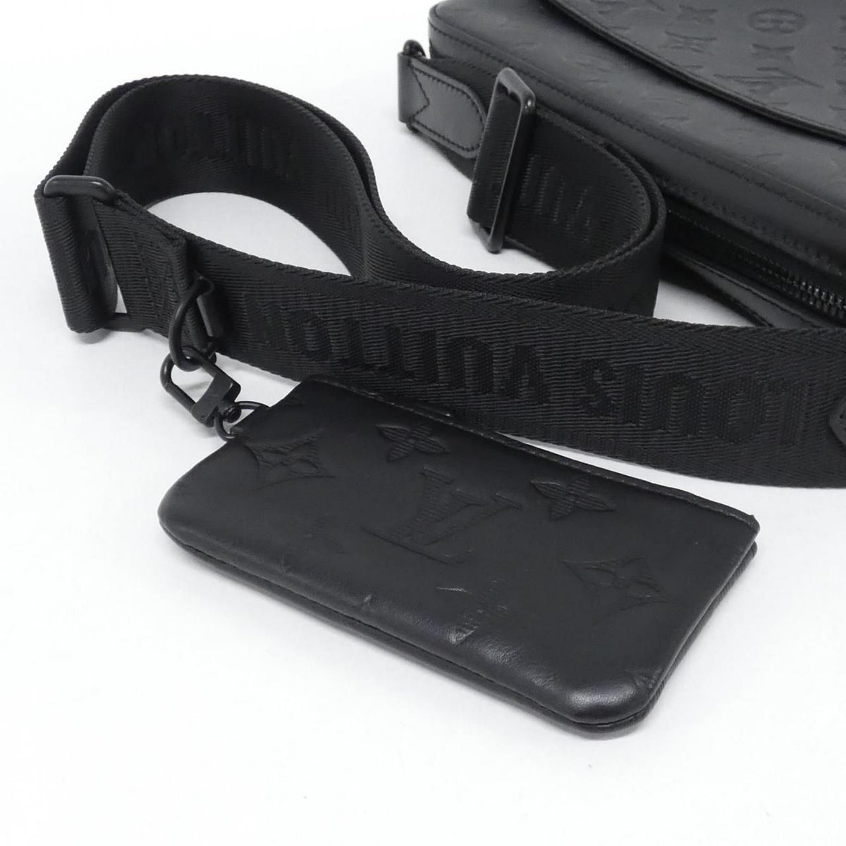 Louis Vuitton Duo Messenger Monogram Shadow Calf Shoulder Bag