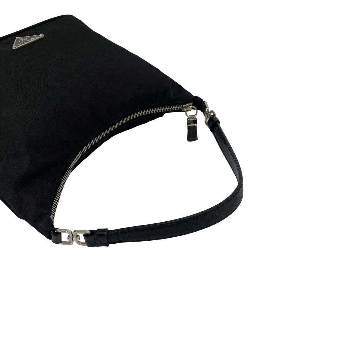 Prada Nylon Leather Handbag