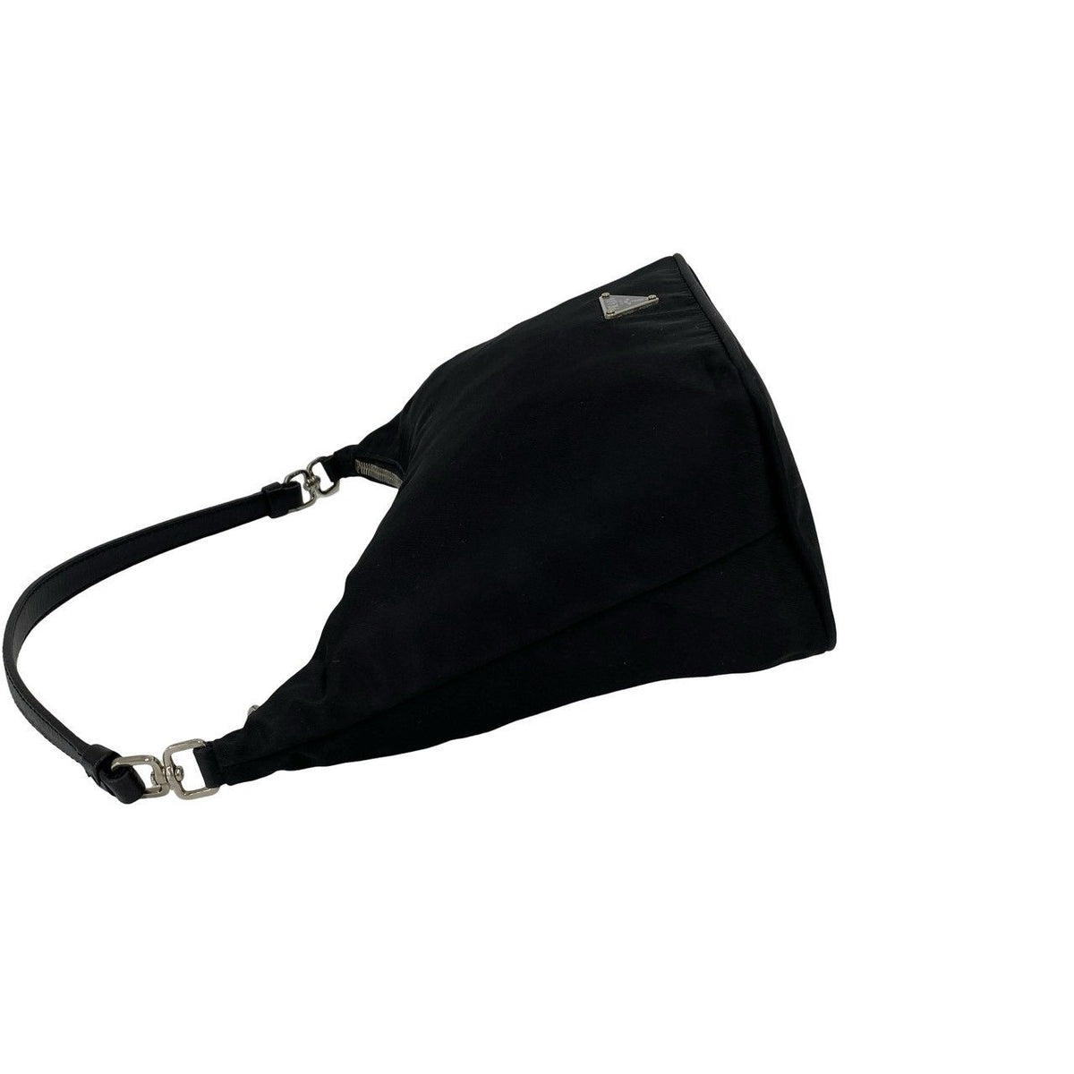 Prada Nylon Leather Handbag
