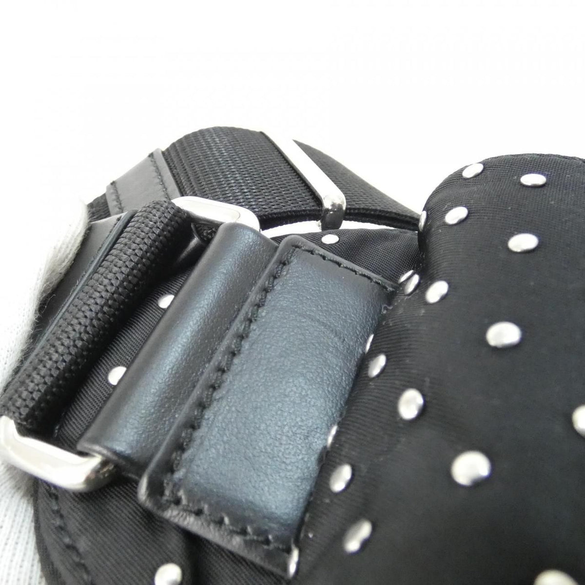 Prada Vela Borchie Shoulder Bag