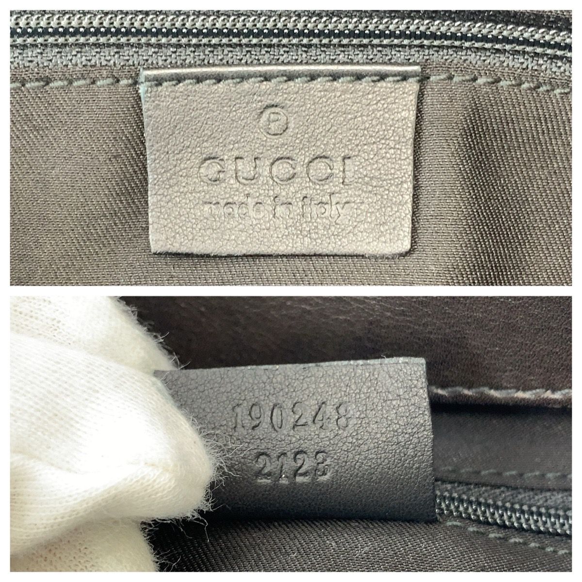 Gucci Abbey Patent Tote Bag