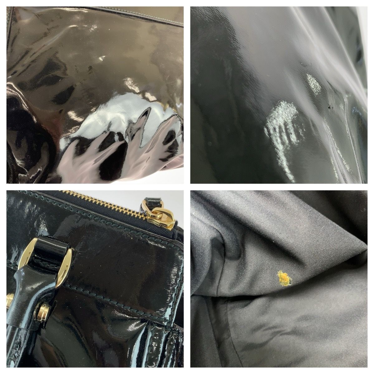 Gucci Abbey Patent Tote Bag