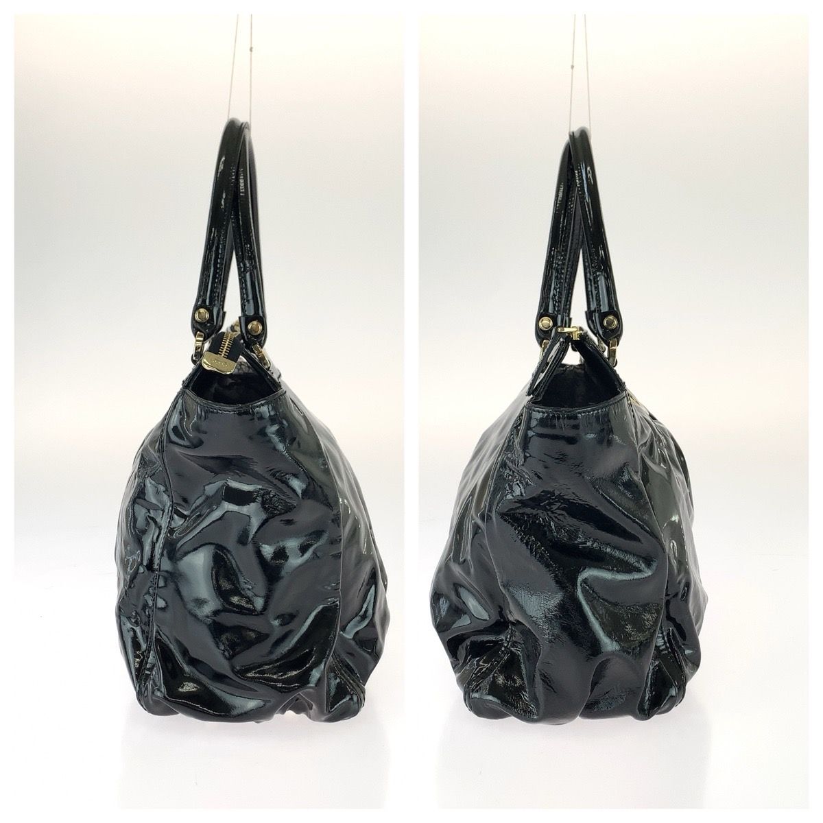 Gucci Abbey Patent Tote Bag