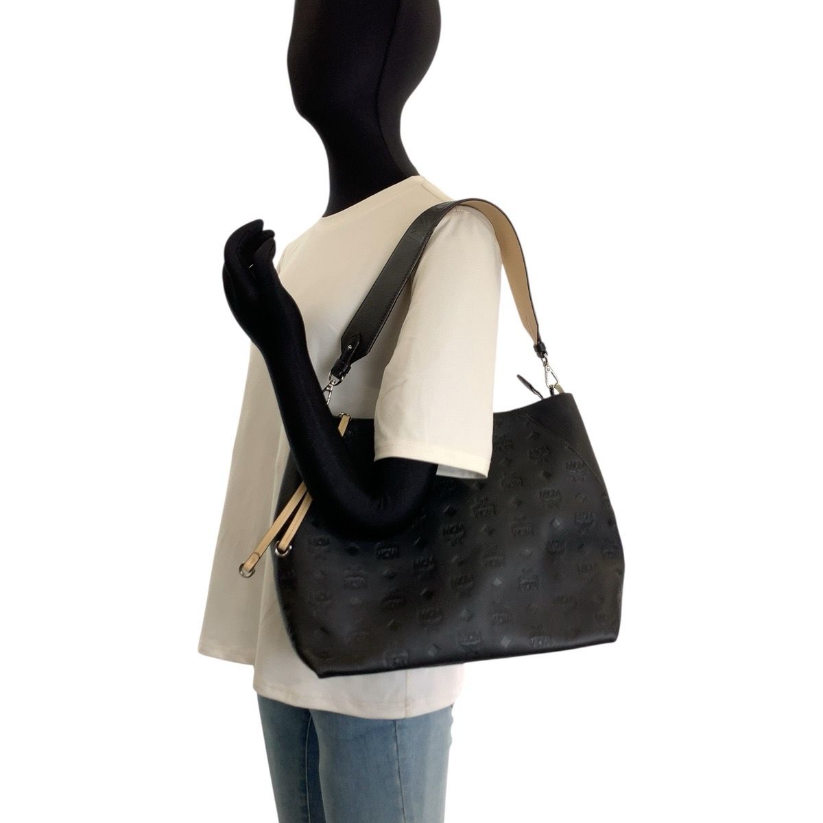 MCM Visetos Leather 2way Bag