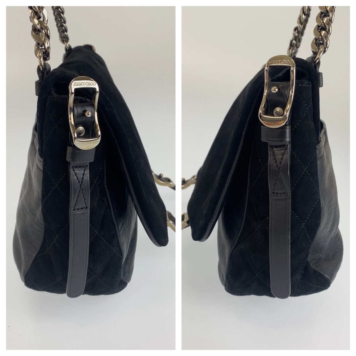 Jimmy Choo Beca Leather Suede 2way Bag