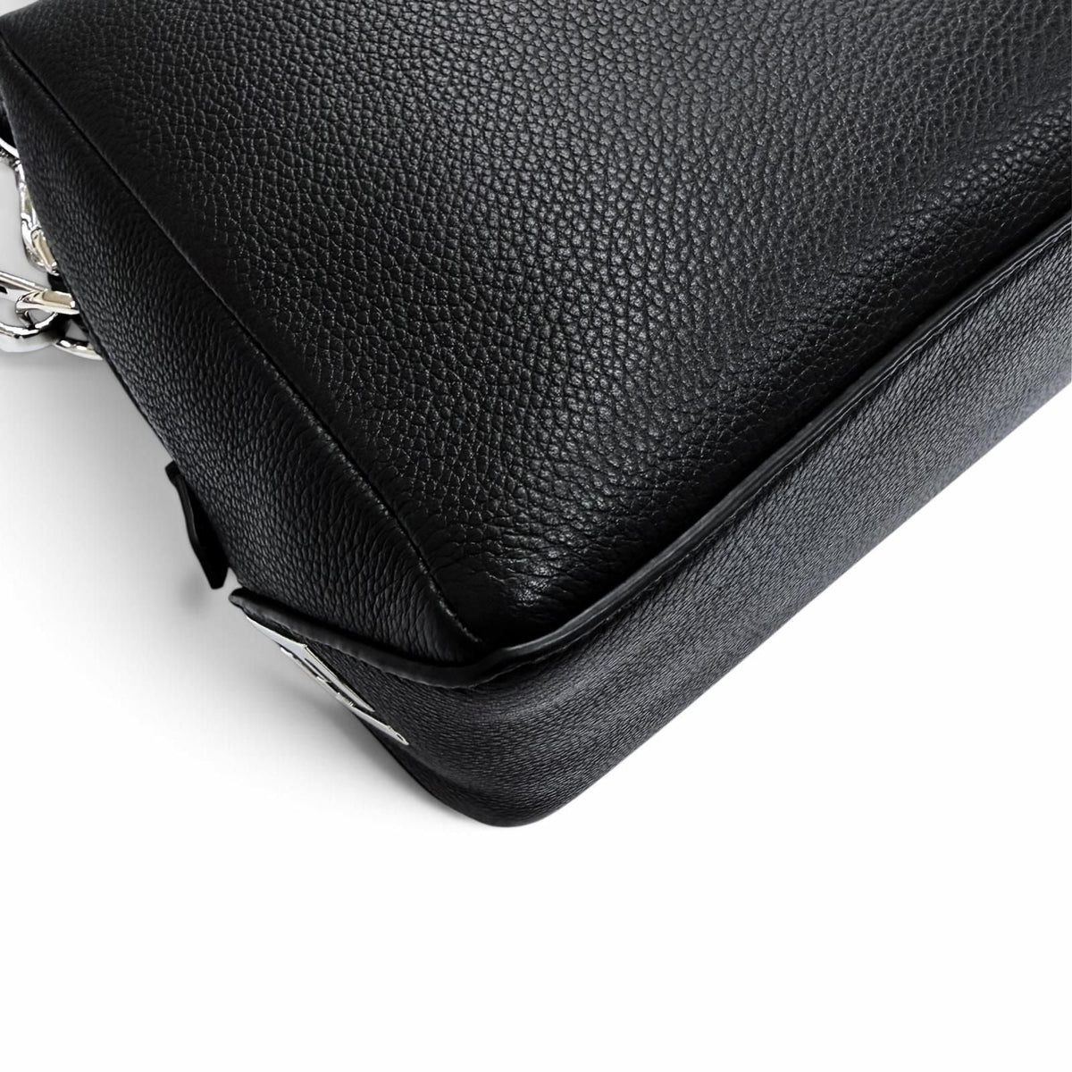 Fendi FF Metal Grain Calfskin 2way Shoulder Bag