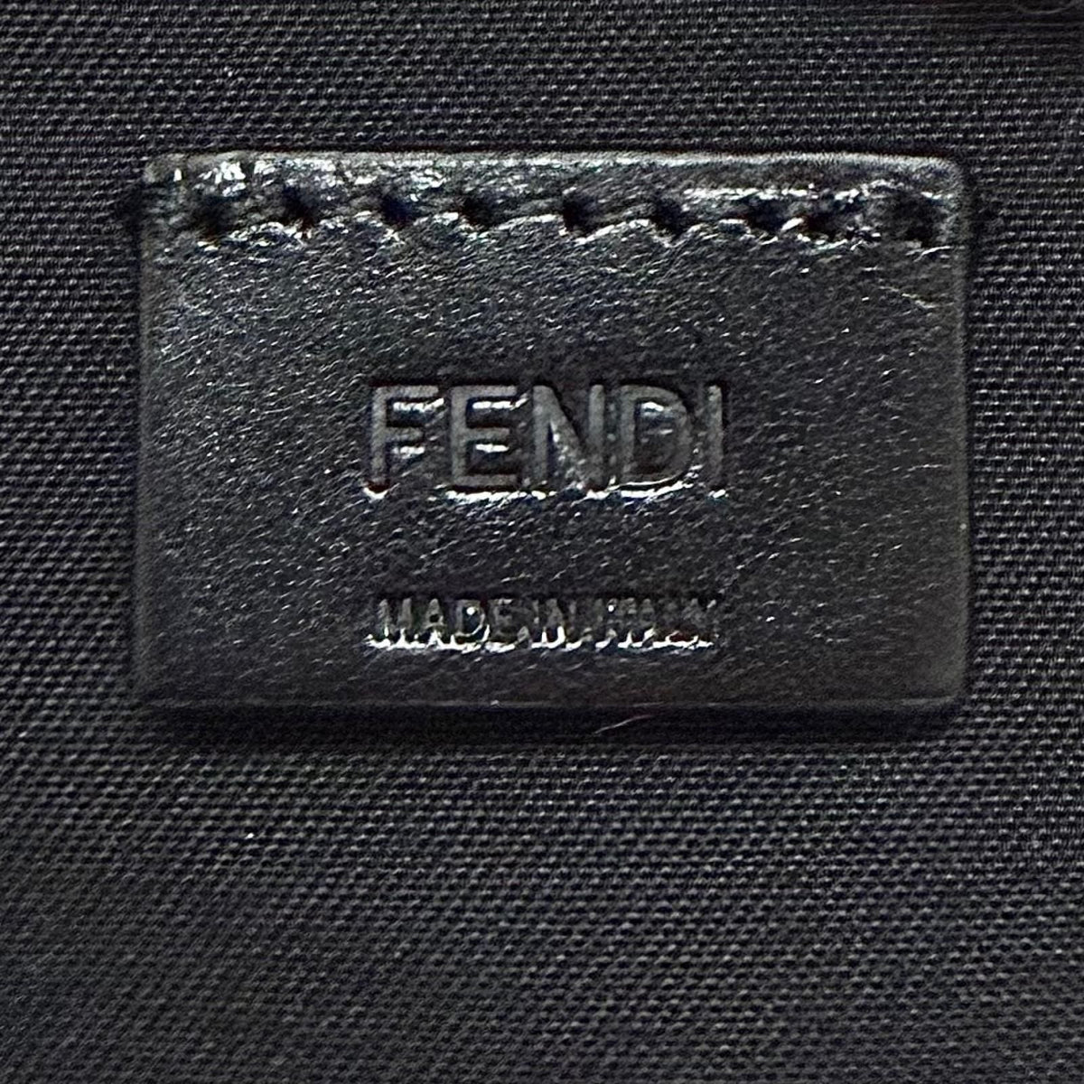 Fendi FF Metal Grain Calfskin 2way Shoulder Bag