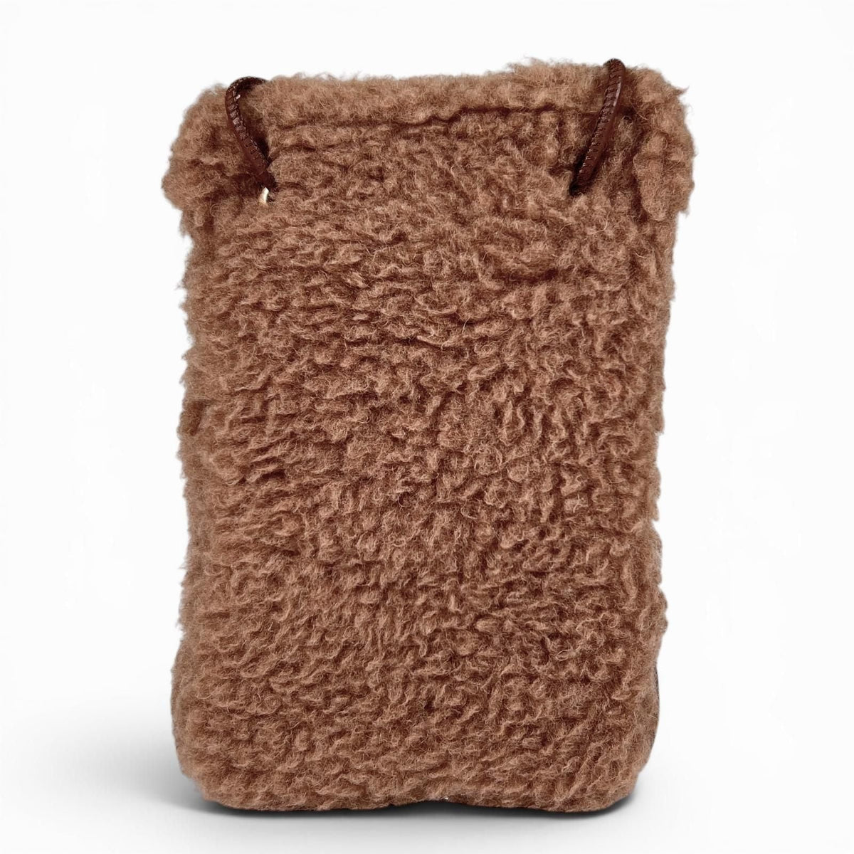 Max Mara Teddy Bear Camel Silk Shoulder Bag