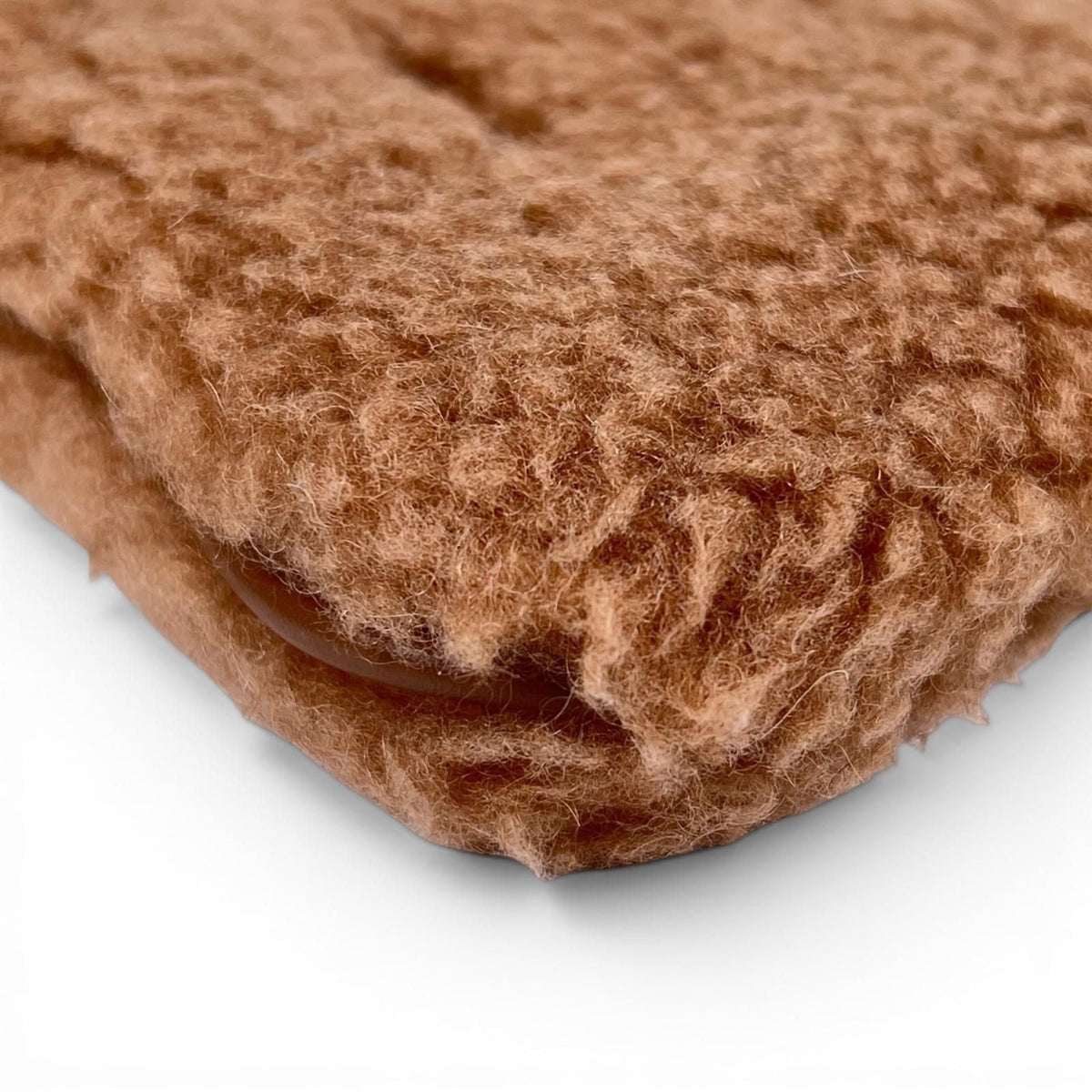 Max Mara Teddy Bear Camel Silk Shoulder Bag