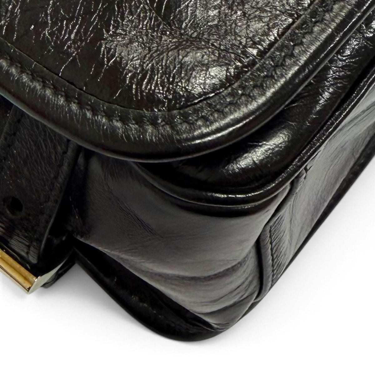 Prada Soft Lux Leather Shoulder Bag