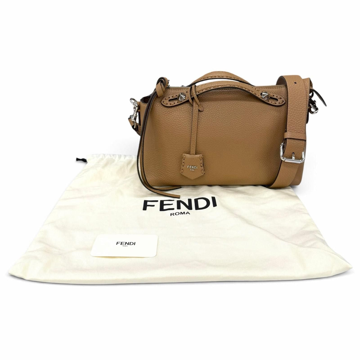 Fendi Bytheway Selleria Grain Calfskin 2way Shoulder Bag
