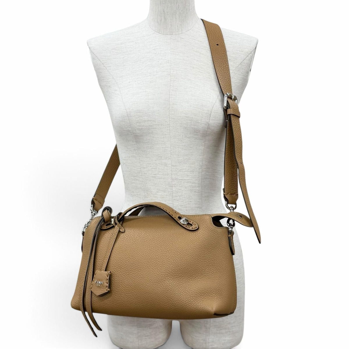 Fendi Bytheway Selleria Grain Calfskin 2way Shoulder Bag