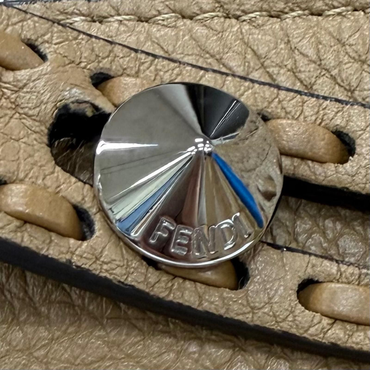 Fendi Bytheway Selleria Grain Calfskin 2way Shoulder Bag