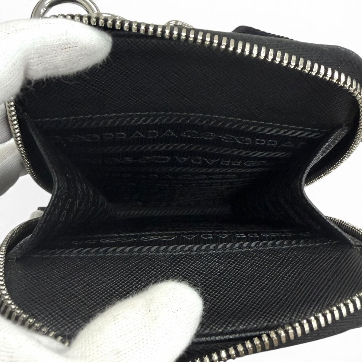 Prada Triangle logo Saffiano smartphone case