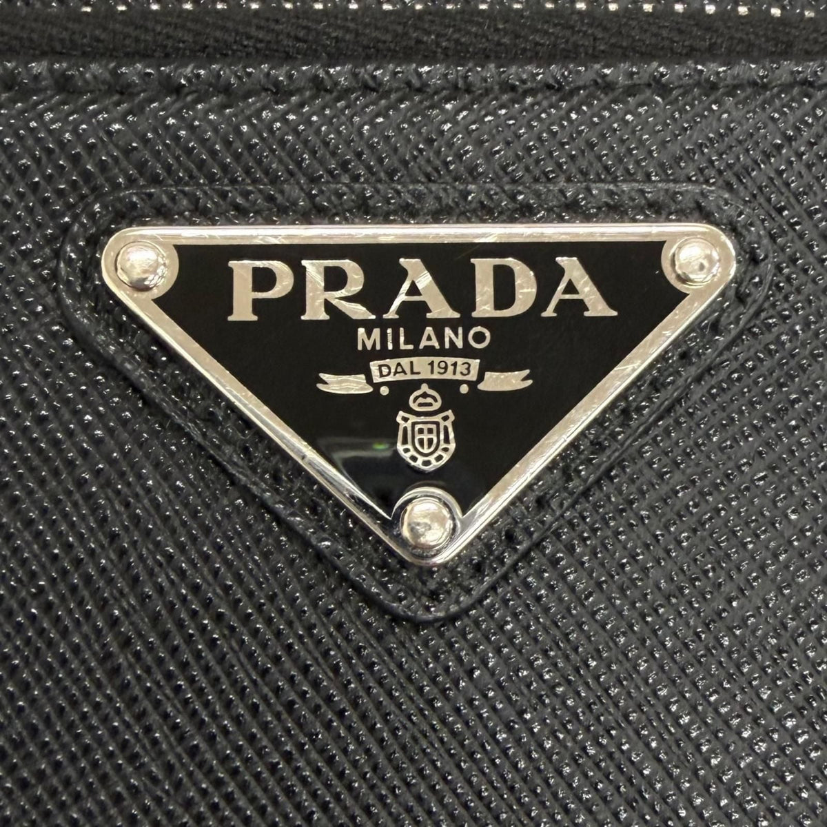 Prada Triangle logo Saffiano smartphone case