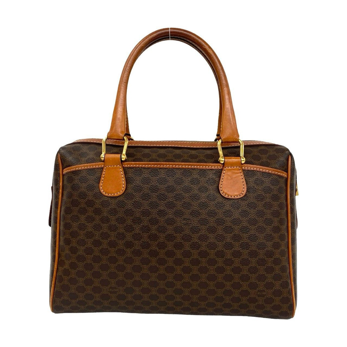 Celine Macadam Triomphe Leather Handbag
