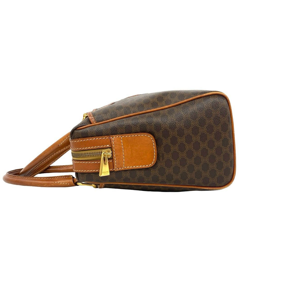 Celine Macadam Triomphe Leather Handbag