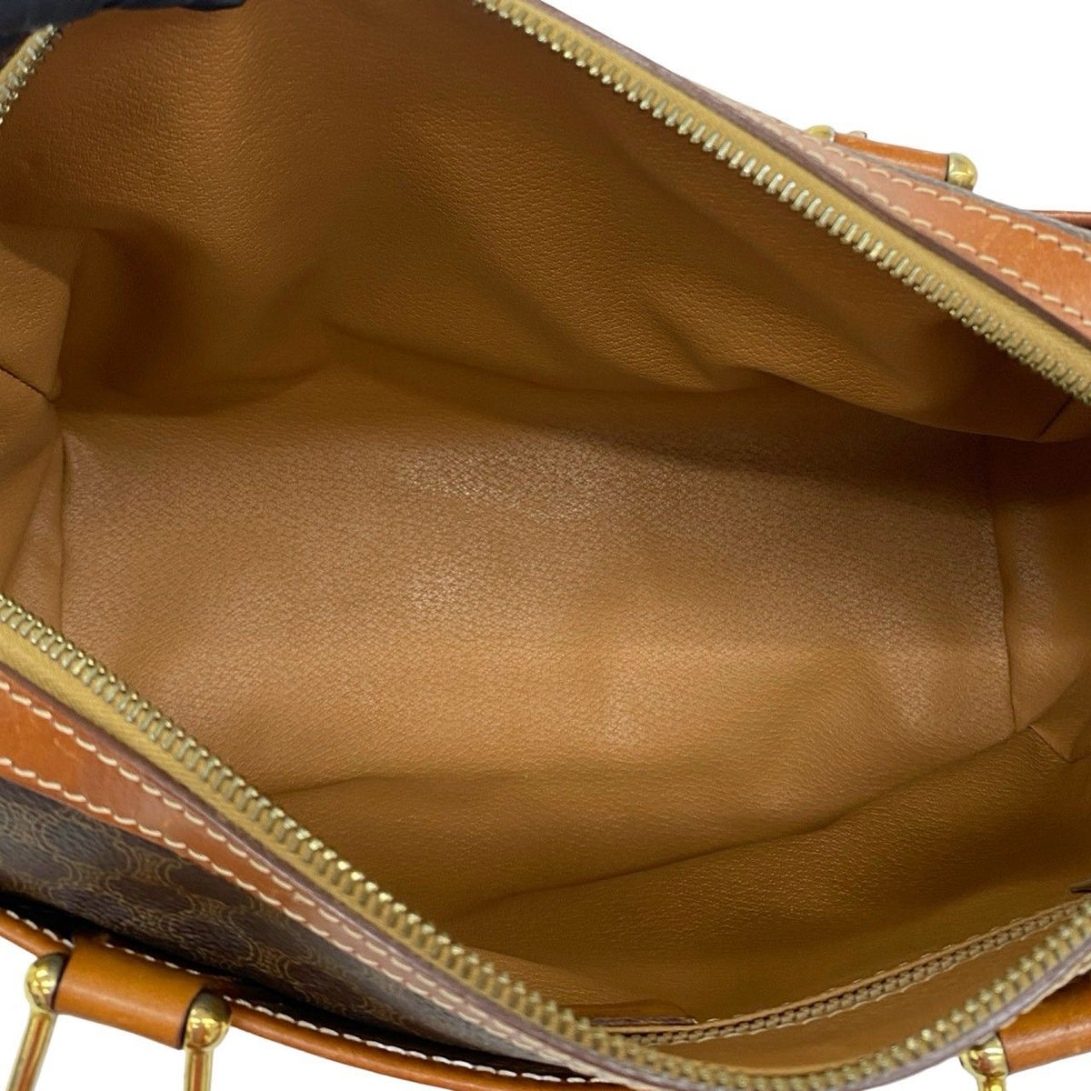 Celine Macadam Triomphe Leather Handbag