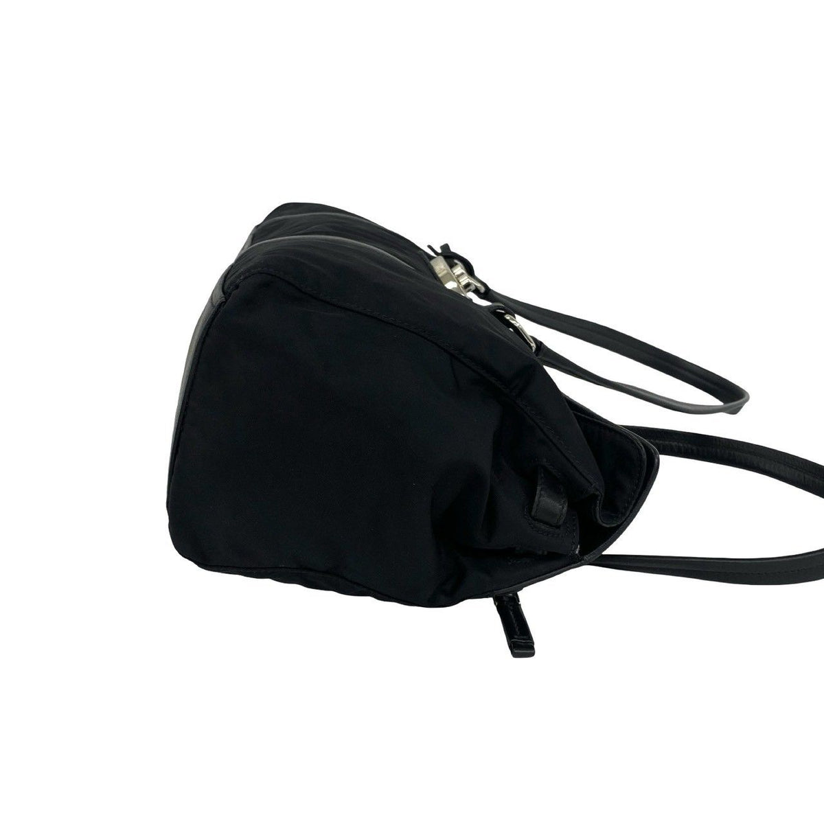 Prada Tessuto Nylon Leather Tote Bag