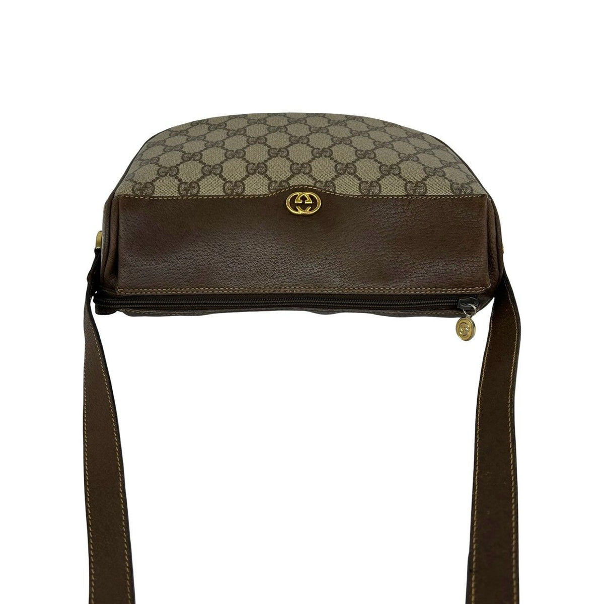 Gucci Old Gucci GG Logo PVC Leather Shoulder Bag