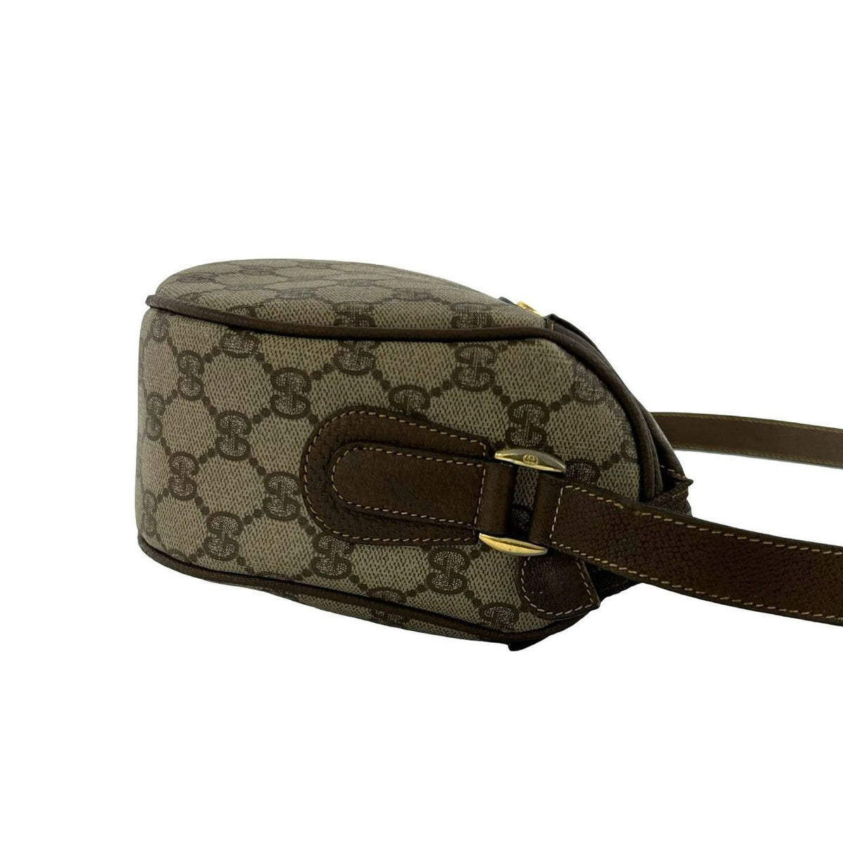 Gucci Old Gucci GG Logo PVC Leather Shoulder Bag