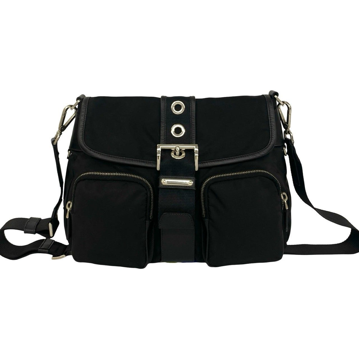 Prada Tessuto Saffiano Shoulder Bag