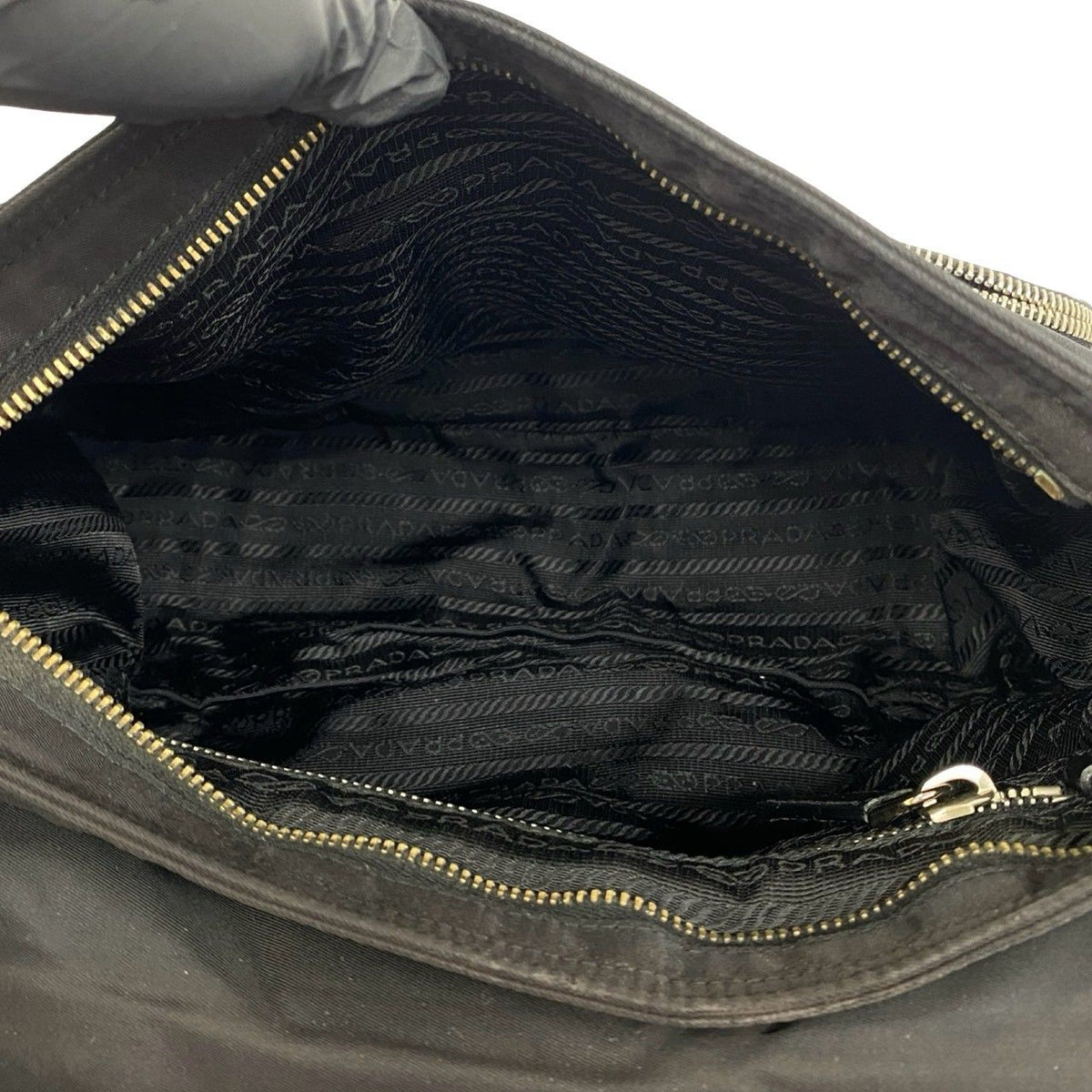 Prada Tessuto Saffiano Shoulder Bag