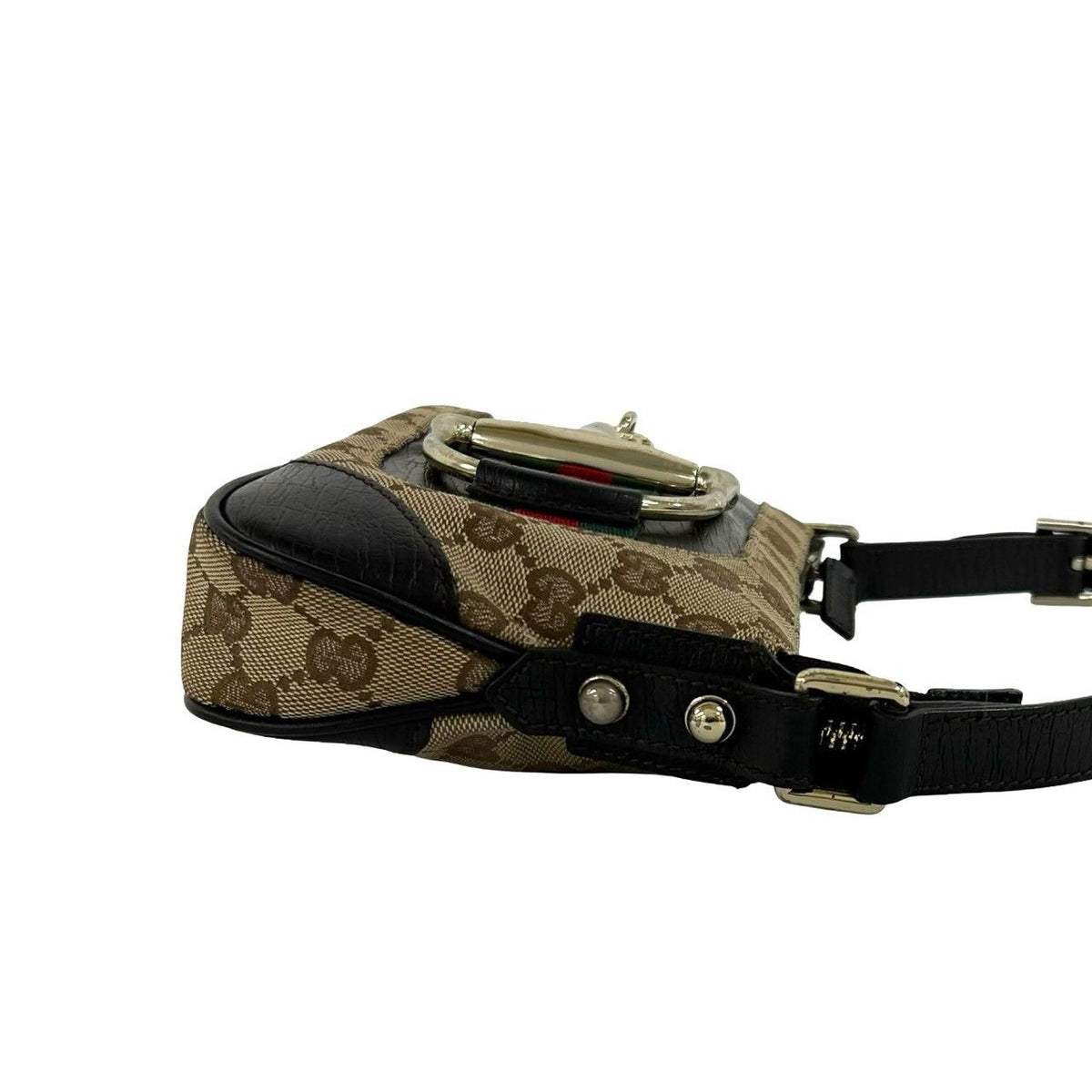 Gucci Sherry Line Horsebit Leather Shoulder Bag