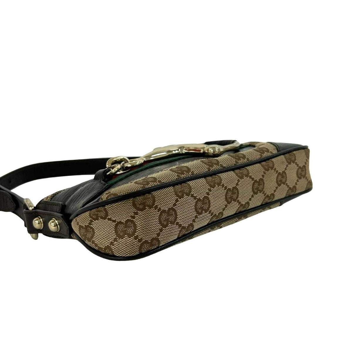 Gucci Sherry Line Horsebit Leather Shoulder Bag