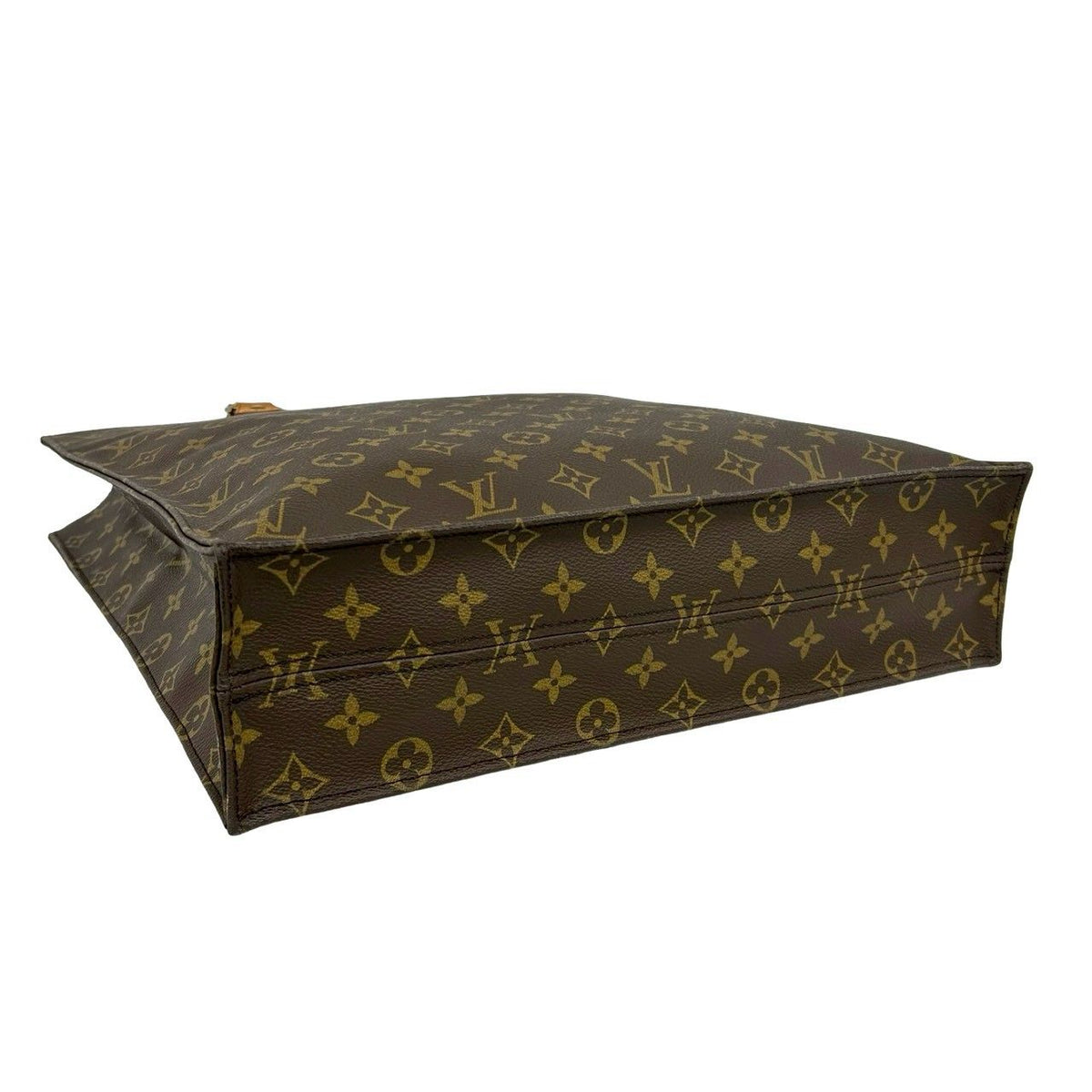 Louis Vuitton Sac Plat Monogram Leather Tote Bag