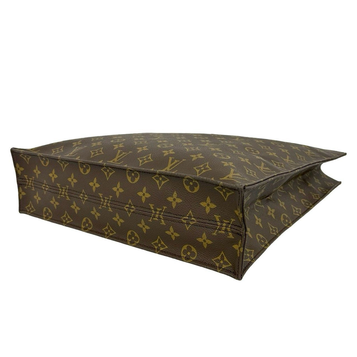 Louis Vuitton Sac Plat Monogram Leather Tote Bag