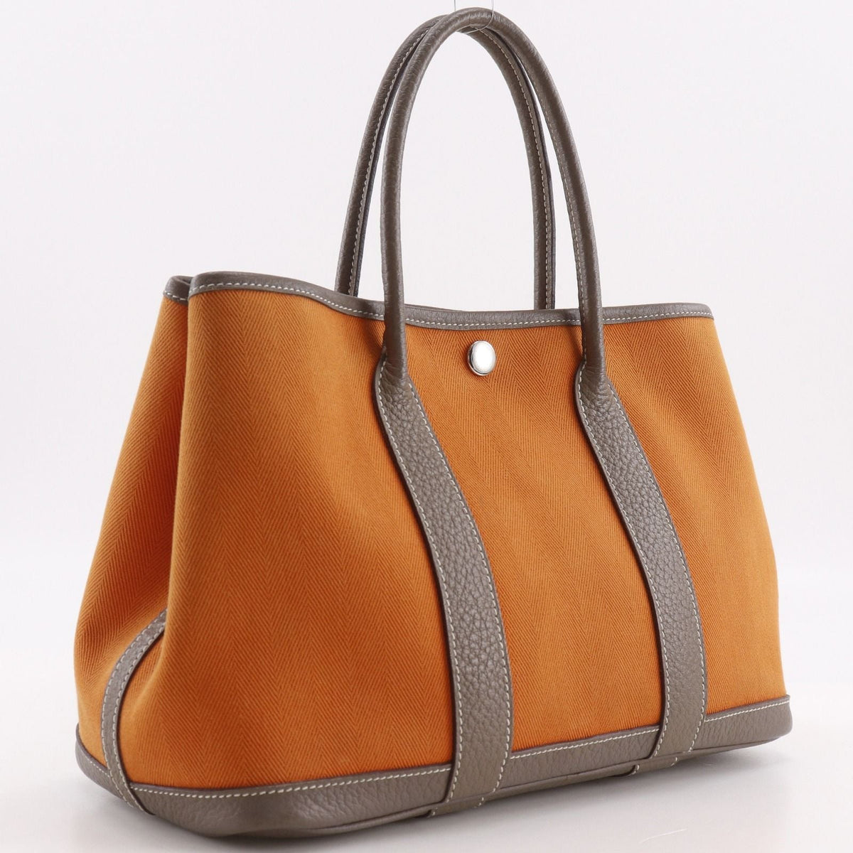 Hermes Garden PartyTPM Toile Chevron Negonda Handbag