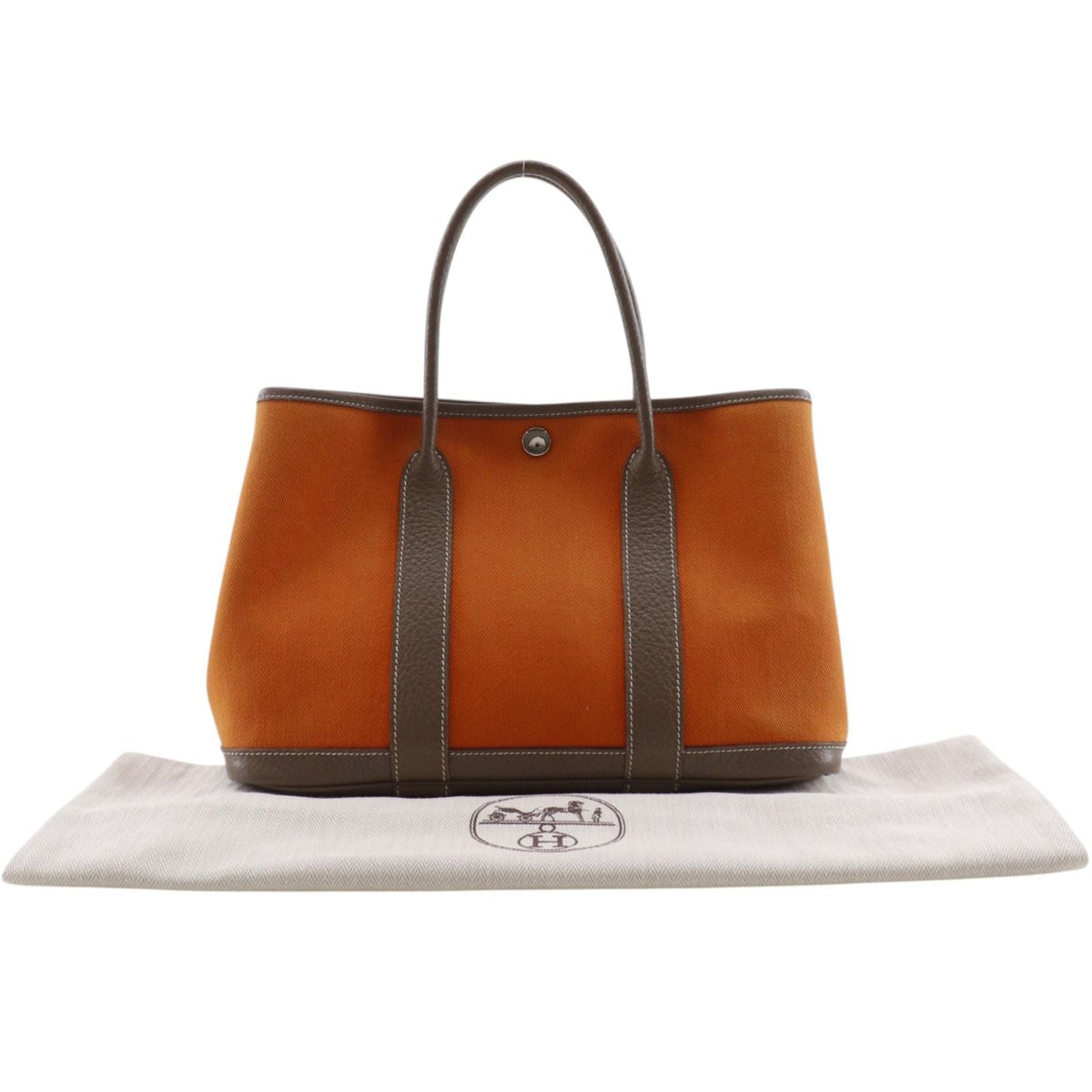 Hermes Garden PartyTPM Toile Chevron Negonda Handbag