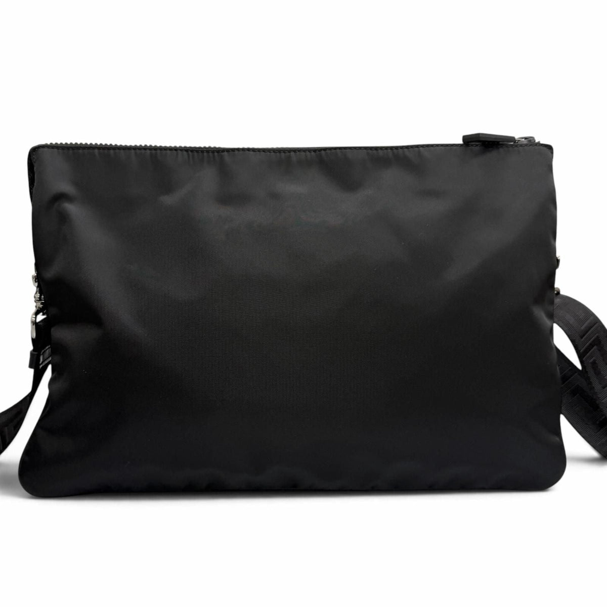 Versace 3D Medusa Greca Nylon Leather 2way Shoulder Bag