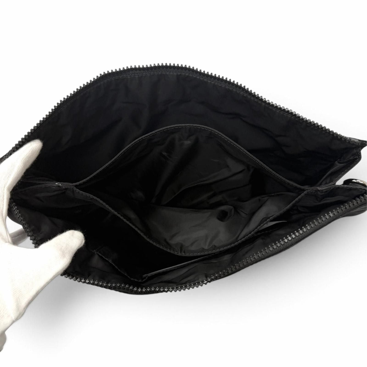 Versace 3D Medusa Greca Nylon Leather 2way Shoulder Bag