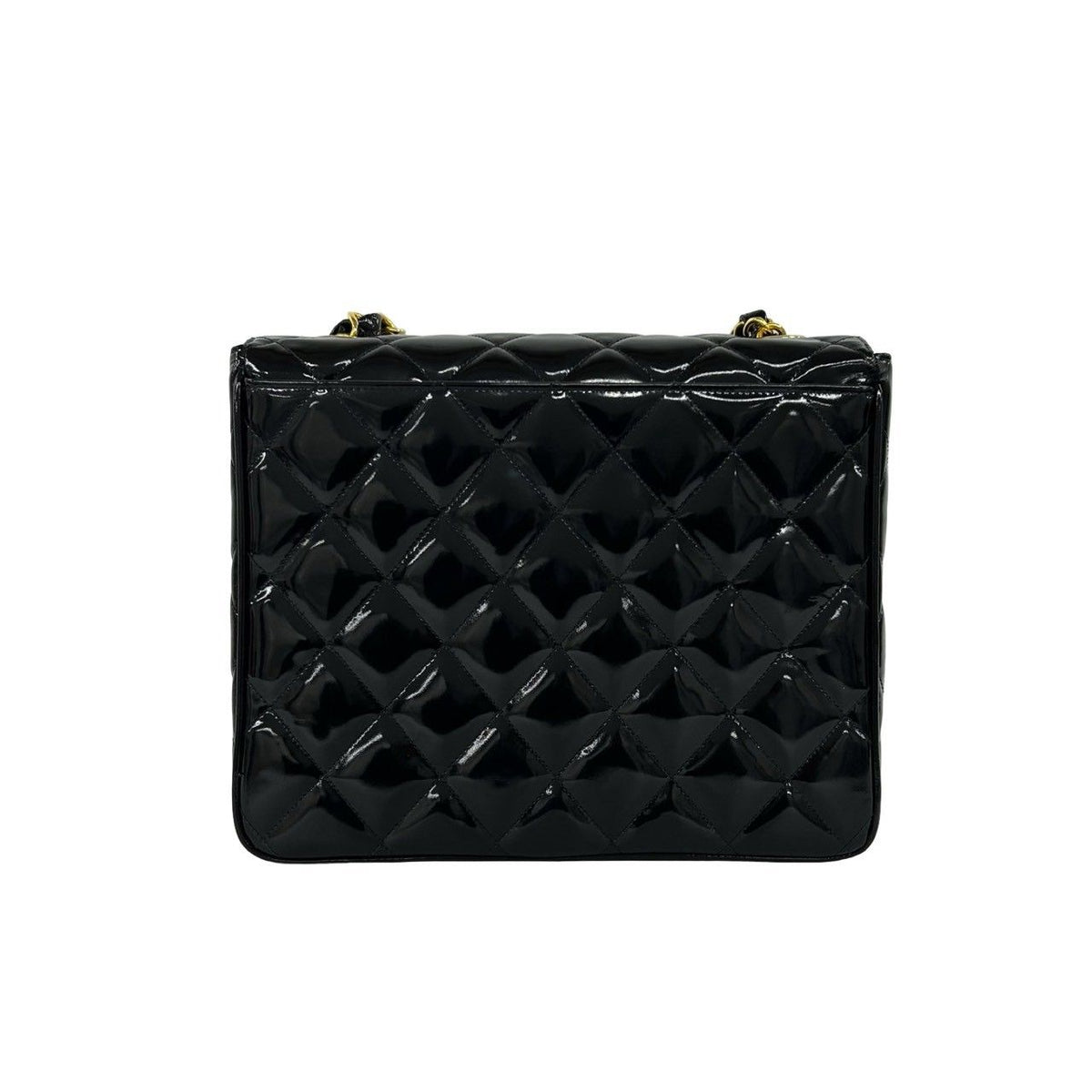 Chanel Matelasse Coco Mark Patent Leather Shoulder Bag