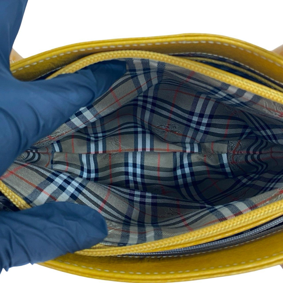 Burberry Nova Check Leather Handbag