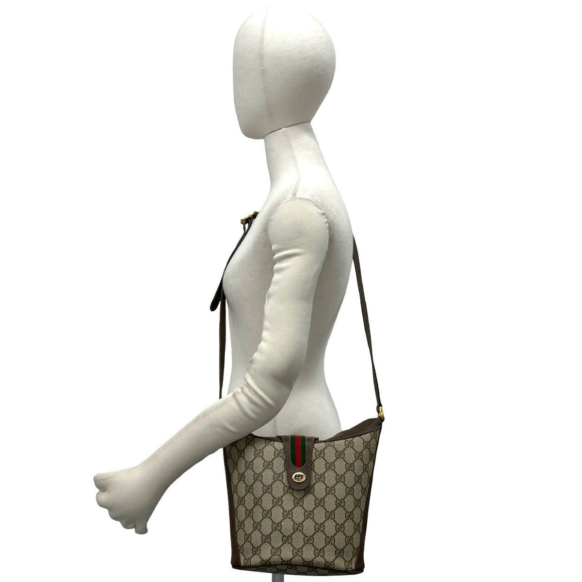 Gucci GG Sherry Line Leather PVC Mini Shoulder Bag
