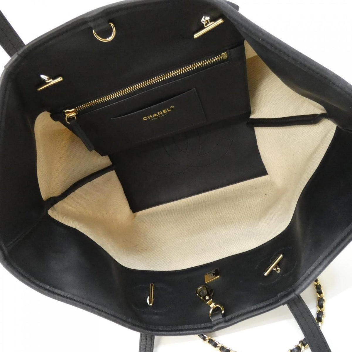Chanel Canvas Calfskin Bag