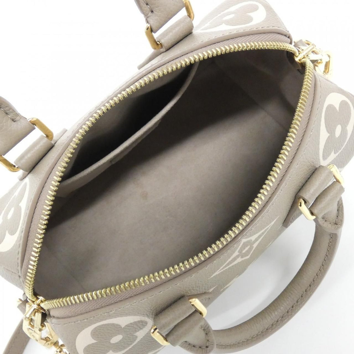 Louis Vuitton Bicolor Monogram Empreinte Speedy Bandouliere Boston Bag