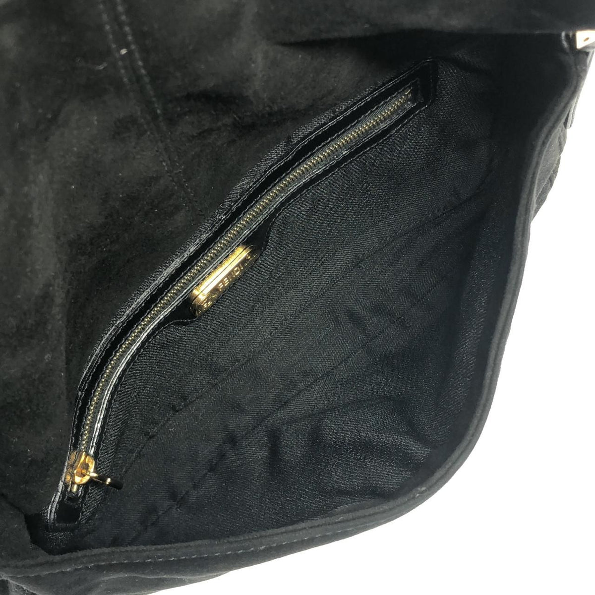 Fendi Baguette Suede Shoulder Bag