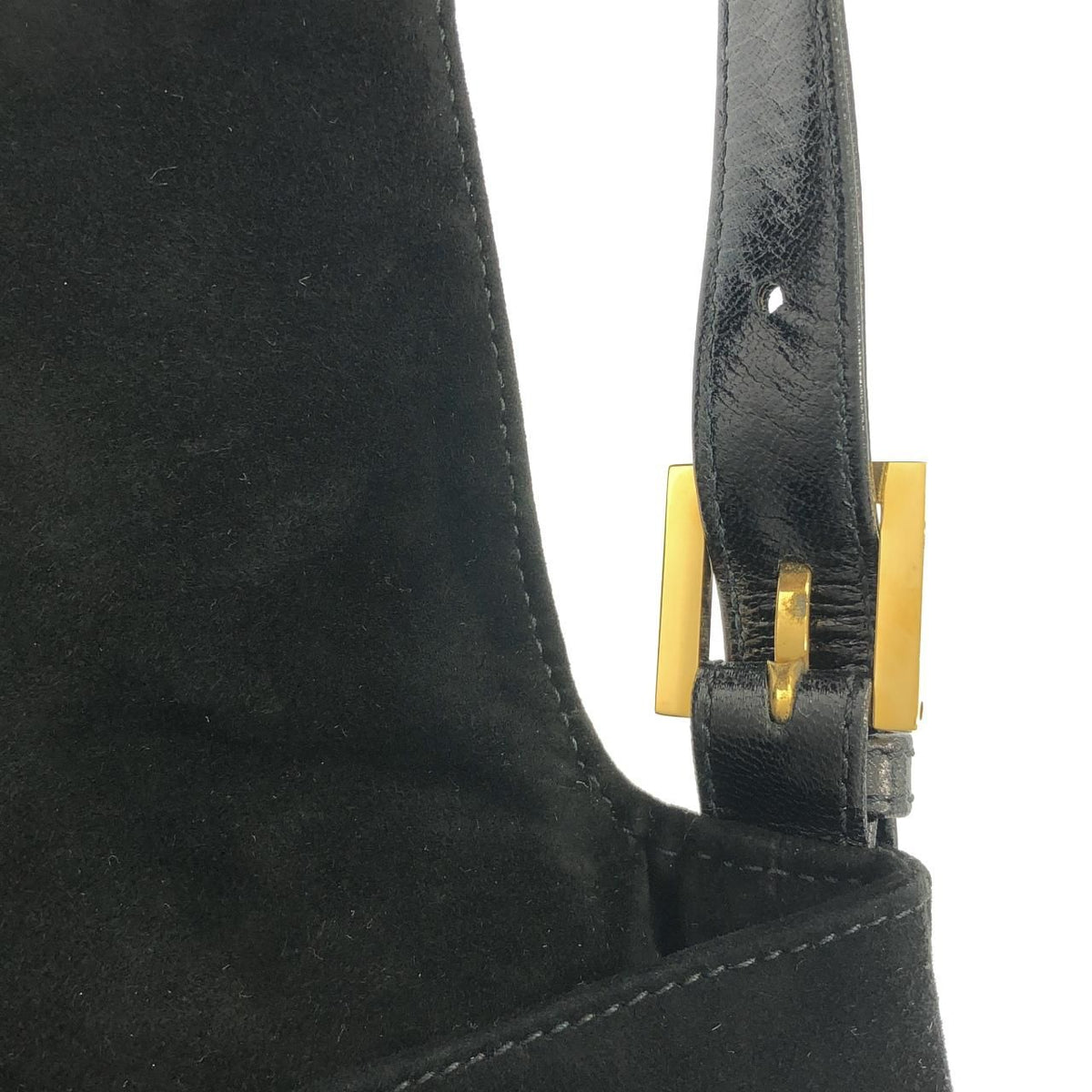 Fendi Baguette Suede Shoulder Bag