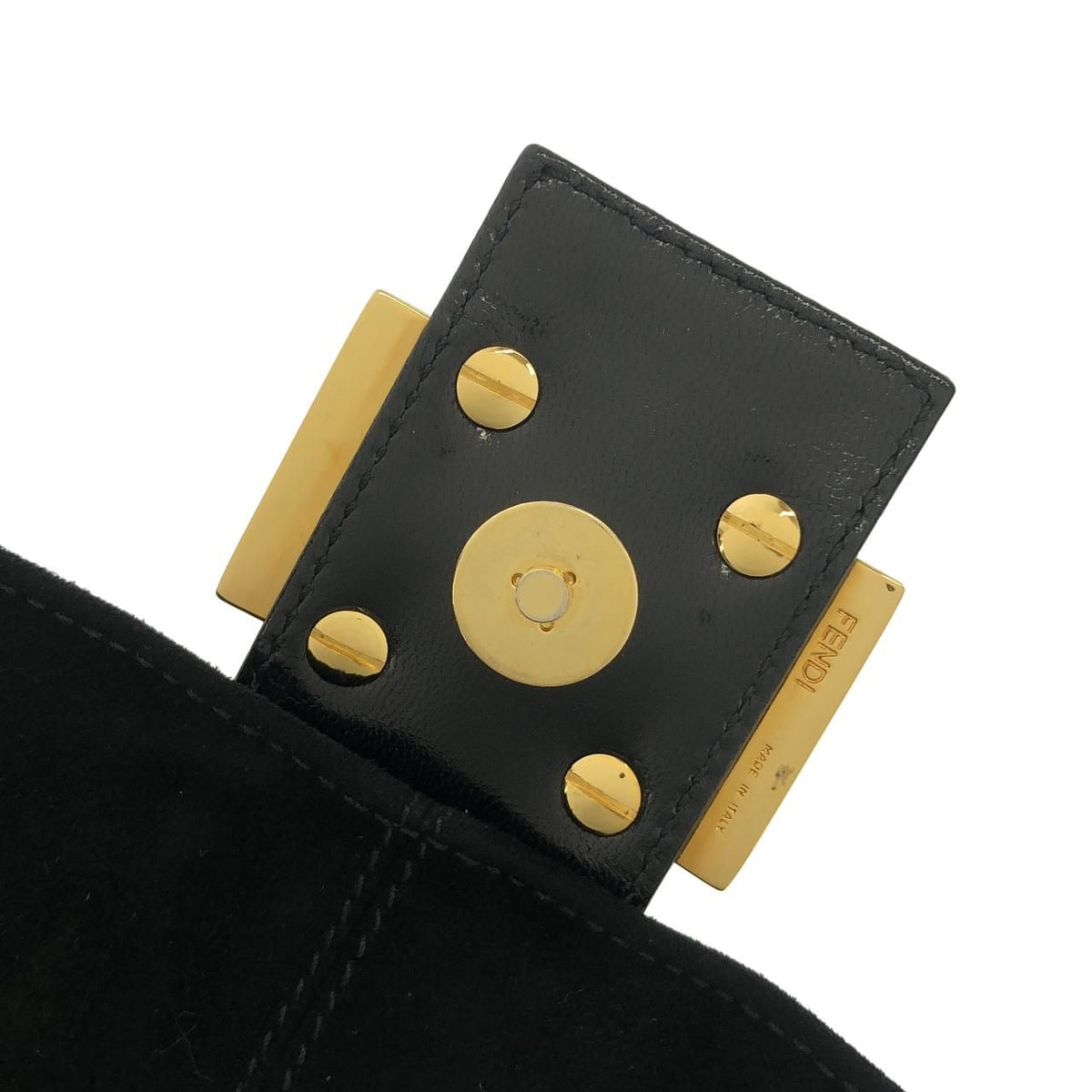 Fendi Baguette Suede Shoulder Bag
