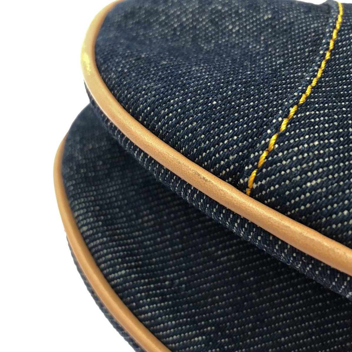 Christian Dior Saddle Denim Leather Shoulder Bag