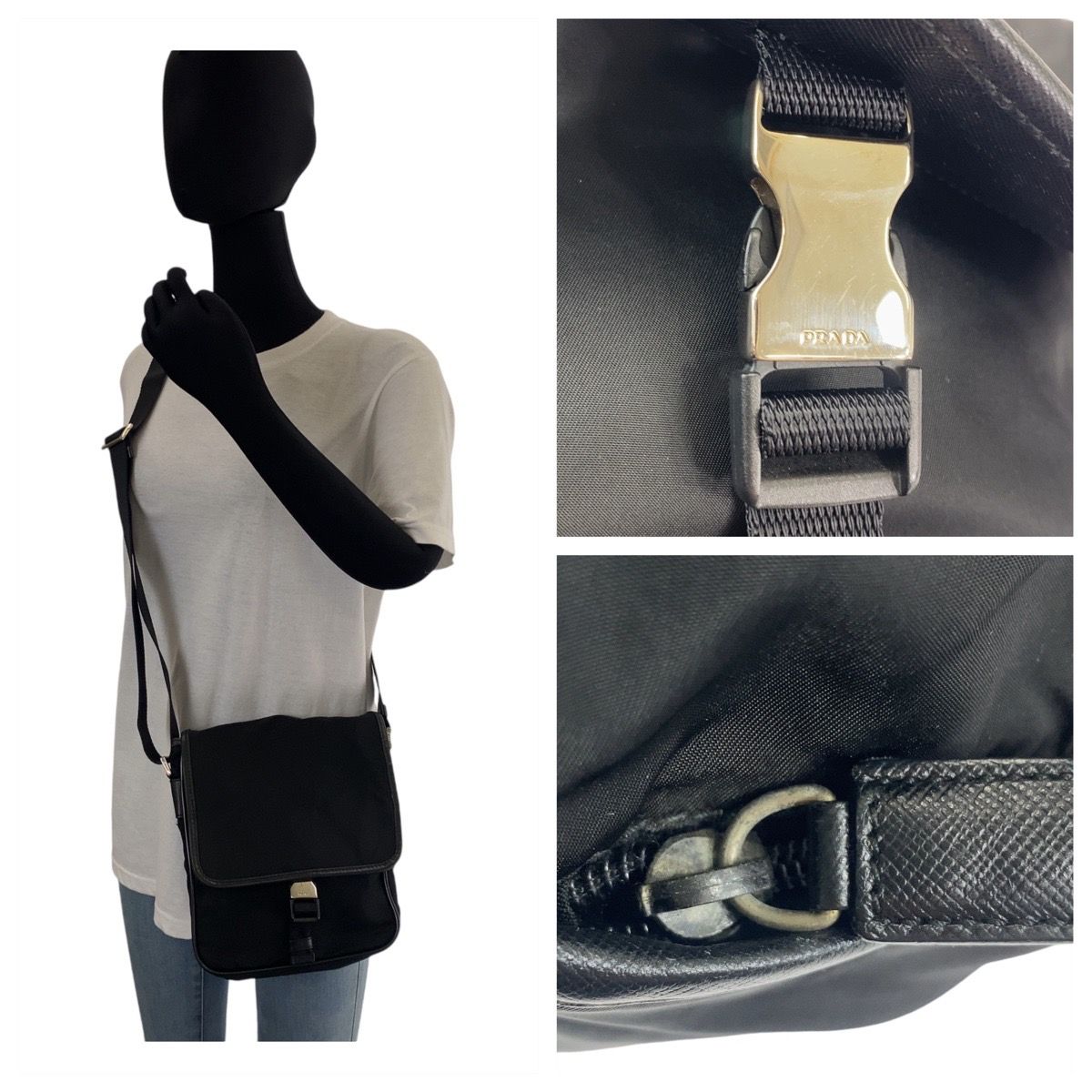 Prada Tessuto Nylon Shoulder Bag