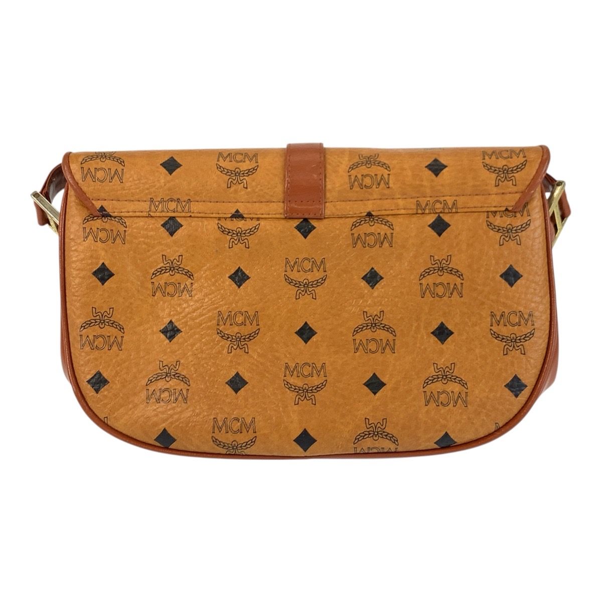 MCM Visetos Leather Shoulder Bag
