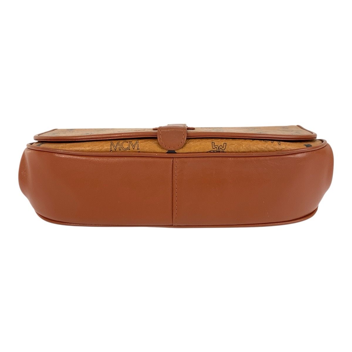 MCM Visetos Leather Shoulder Bag