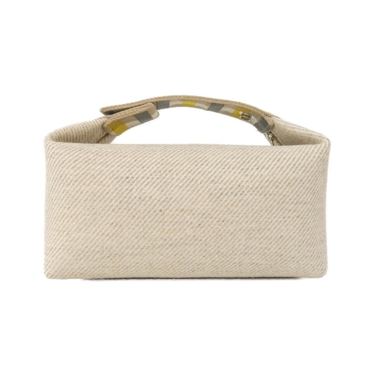 Hermes AU CARRE Bride a Black Wool Pouch