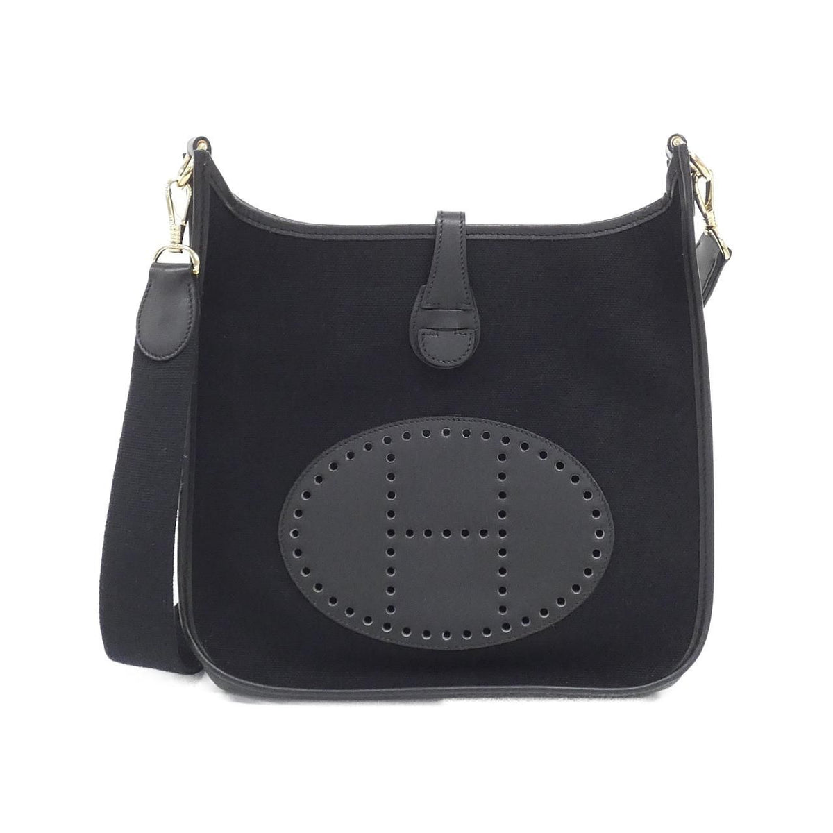 Hermes Evelyne PM Canvas Chamonix Shoulder Bag